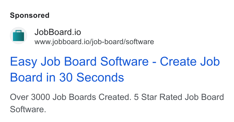 Jobs24 ad on Google Ads: P—] Job Board.io www.jobboard.io/job-board/software Easy Job Board Software - Create Job Board in 30 Seconds Over 3000 Job Boards Created. 5 Star Rated Job Board Software.
