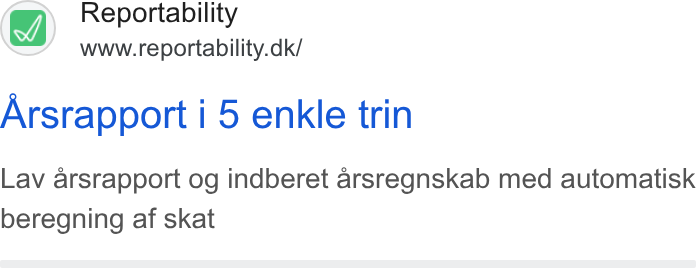 Reportability ad on Google Ads: Arsrapport i 5 enkle trin Lav arsrapport og indberet arsregnskab med automatisk beregning af skat