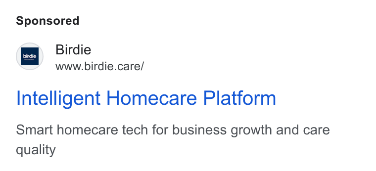 Birdie ad on Google Ads: see Birdie www.birdie.care/ Intelligent Homecare Platform Smart homecare tech for business growth and care quality