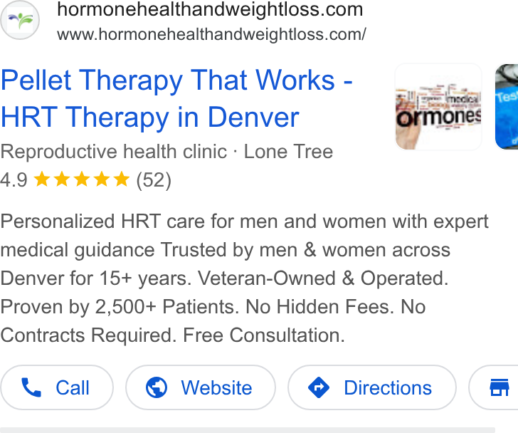 Hormone Health and Weight Loss of Birmingham, Alabama ad creative
