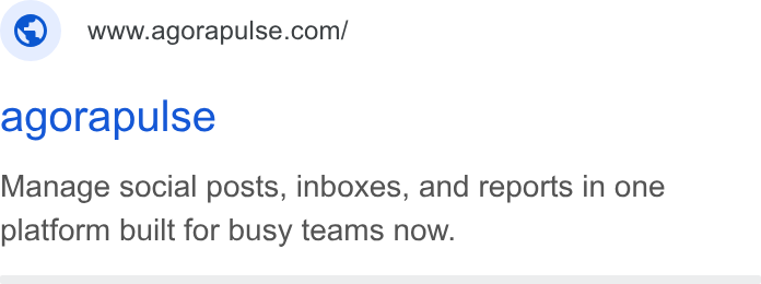 Agorapulse ad on Google Ads: agorapulse Manage social posts, inboxes, and reports in one platform built for busy teams now.