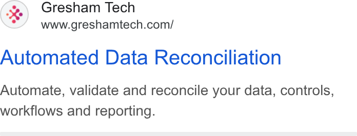 Turtl ad on Google Ads: Automated Data Reconciliation Automate, validate and reconcile your data, controls, workflows and reporting.