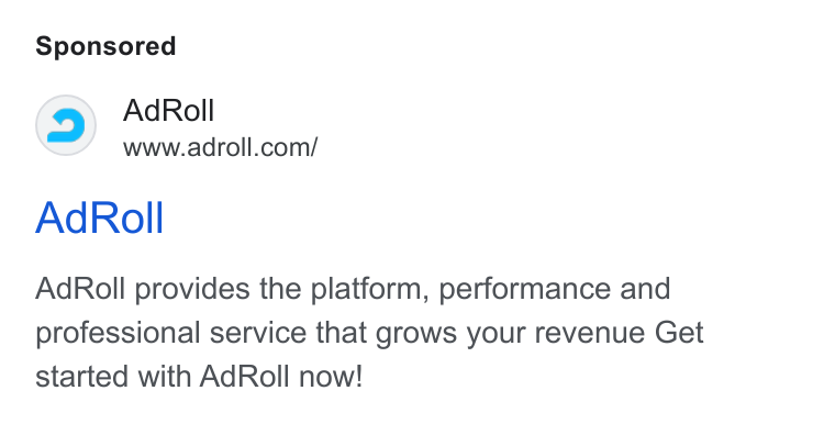 AdRoll ad on Google Ads: Ad Roll Ad Roll provides the platform, performance and professional service that grows your revenue Get started with Ad Roll now!