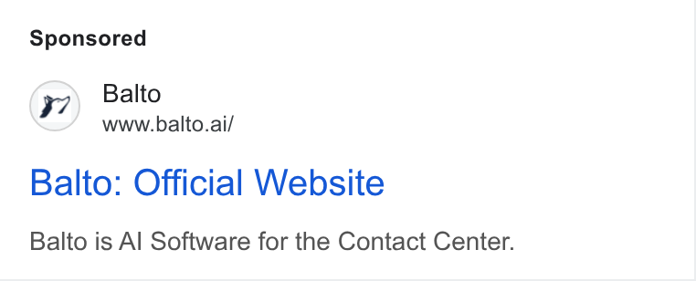 Balto ad on Google Ads: Balto www.balto.ai/ Balto: Official Website Balto is Al Software for the Contact Center.