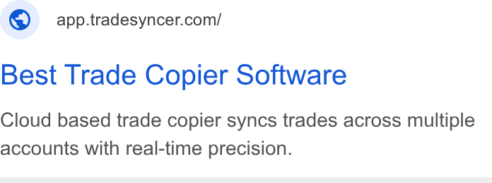 Jet Admin ad on Google Ads: Best Trade Copier Software Cloud based trade copier syncs trades across multiple accounts with real-time precision.