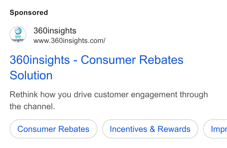 360insights ad on Google Ads