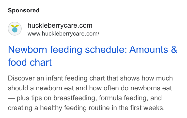 Huckleberry Labs ad on Google Ads: www.huckleberrycare.com/ Newborn feeding schedule: Amounts & food chart Discover an infant feeding chart that shows how much should a newborn eat and how often do newborns eat — plus tips on breastfeeding, formula feeding, and creating a healthy feeding routine in the first weeks.