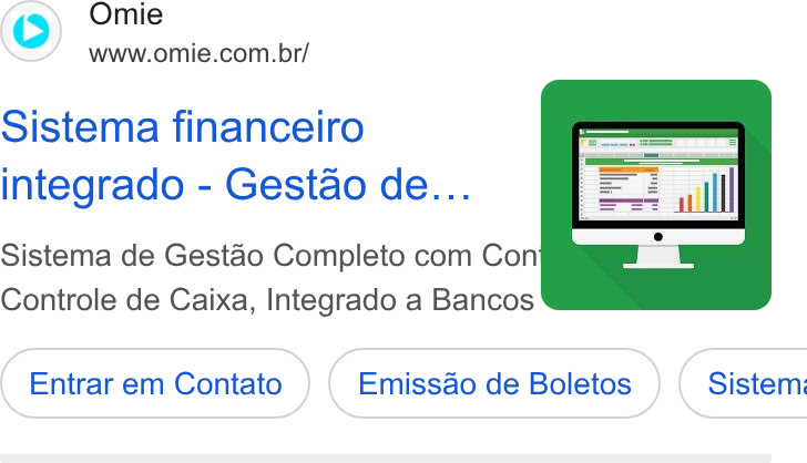 Omie ad on Google Ads: Sistema financeiro integrado - Gestao de... Sistema de Gestao Completo com Con Controle de Caixa, Integrado a Bancos Entrar em Contato Emissdo de Boletos } ( Sistem: