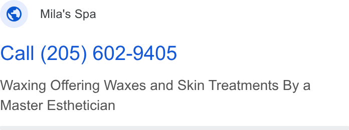 Mila's Spa ad creative