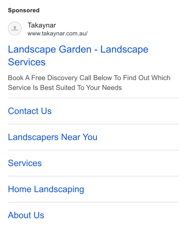 YouCanBookMe ad on Google Ads: Landscape Garden - Landscape Services Book A Free Discovery Call Below To Find Out Which Service Is Best Suited To Your Needs Contact Us Landscapers Near You Services Home Landscaping About Us