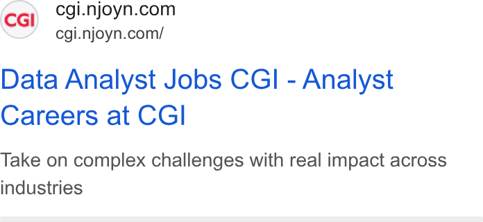 Njoyn ad on Google Ads: cgi.njoyn.com/ Data Analyst Jobs CGI - Analyst Careers at CGI Take on complex challenges with real impact across industries