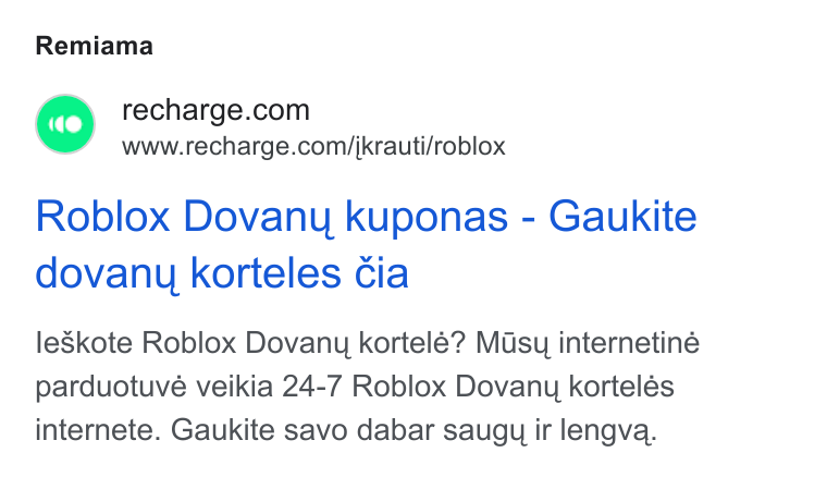 Recharge ad on Google Ads: www.recharge.com/jkrauti/roblox Roblox Dovany kuponas - Gaukite dovany korteles Cia le Skote Roblox Dovany kortelé? Masy internetiné parduotuve veikia 24-7 Roblox Dovany korteles internete. Gaukite savo dabar saugy ir lengva.