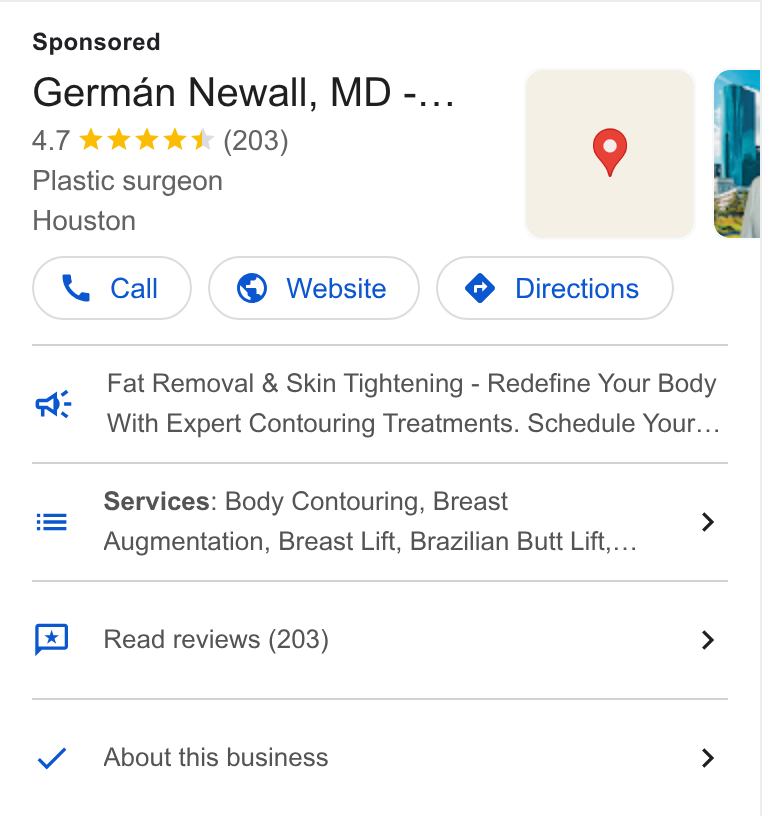 Aesthetic Center for Plastic Surgery & MedSpa (ACPS) ad creative
