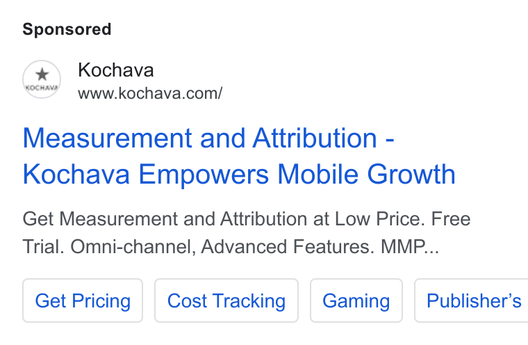 Kochava ad on Google Ads: Measurement and Attribution - Kochava Empowers Mobile Growth Get Measurement and Attribution at Low Price. Free Trial. Omni-channel, Advanced Features. MMP... Get Pricing | | Cost Tracking | Publisher’s