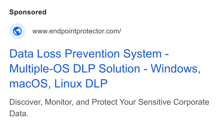 Netwrix ad on Google Ads: Data Loss Prevention System - Multiple-OS DLP Solution - Windows, mac OS, Linux DLP Discover, Monitor, and Protect Your Sensitive Corporate Data.