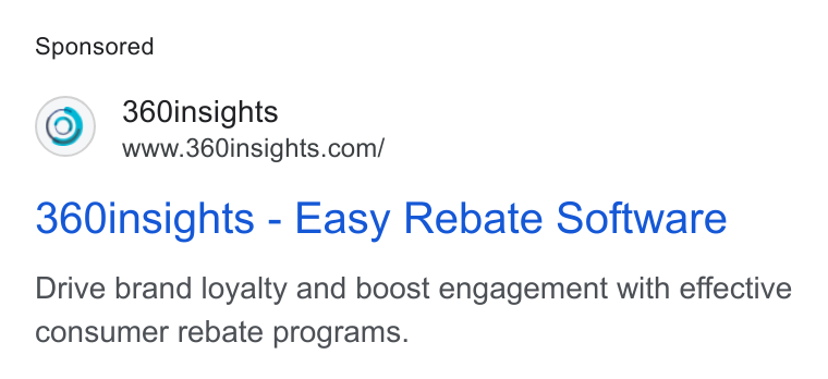 360insights ad on Google Ads