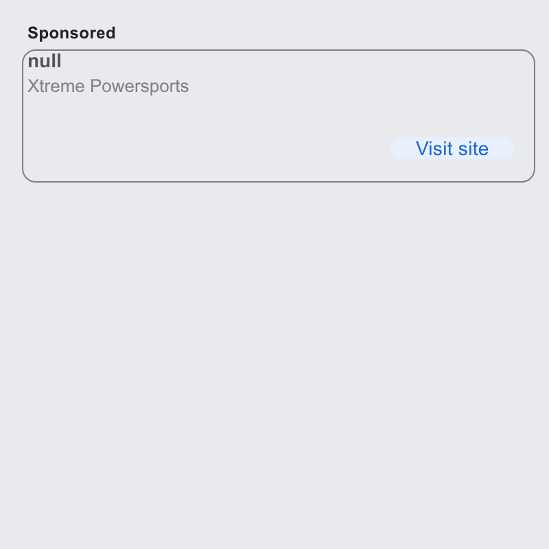 Checkfront ad on Google Ads: null Xtreme Powersports Visit site