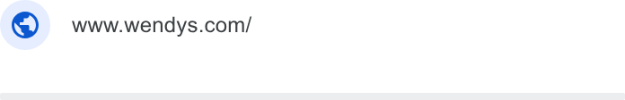 Wendy's ad on Google Ads