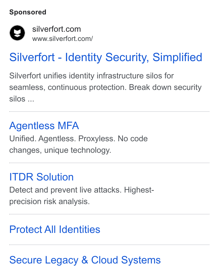 Silverfort ad