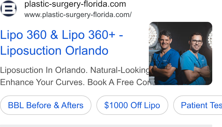 Bassin Center For Plastic Surgery Orlando ad creative