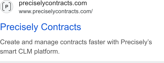 Precisely ad on Google Ads: www.preciselycontracts.com/ Precisely Contracts Create and manage contracts faster with Precisely’s smart CLM platform.