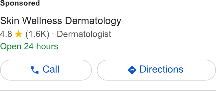 Skin Wellness Dermatology ad creative
