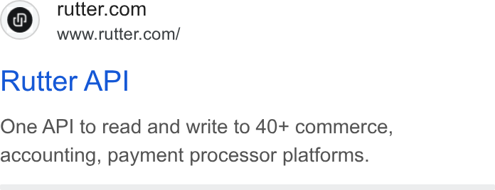 Rutter ad on Google Ads: www.rutter.com/ Rutter API One API to read and write to 40+ commerce, accounting, payment processor platforms.