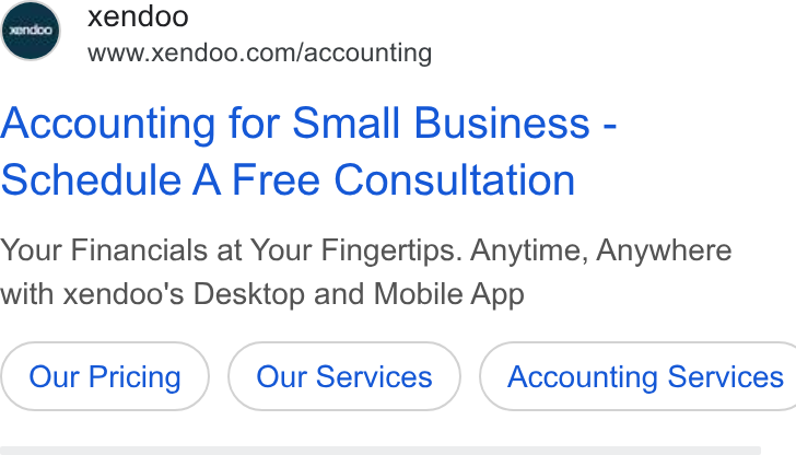 xendoo ad on Google Ads: Accounting for Small Business - Schedule A Free Consultation Your Financials at Your Fingertips. Anytime, Anywhere with xendoo's Desktop and Mobile App Accounting Services