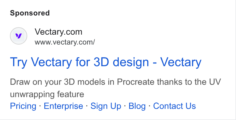 Vectary ad on Google Ads: www.vectary.com/ Try Vectary for 3D design - Vectary Draw on your 3D models in Procreate thanks to the UV unwrapping feature Pricing - Enterprise - Sign Up - Blog - Contact Us