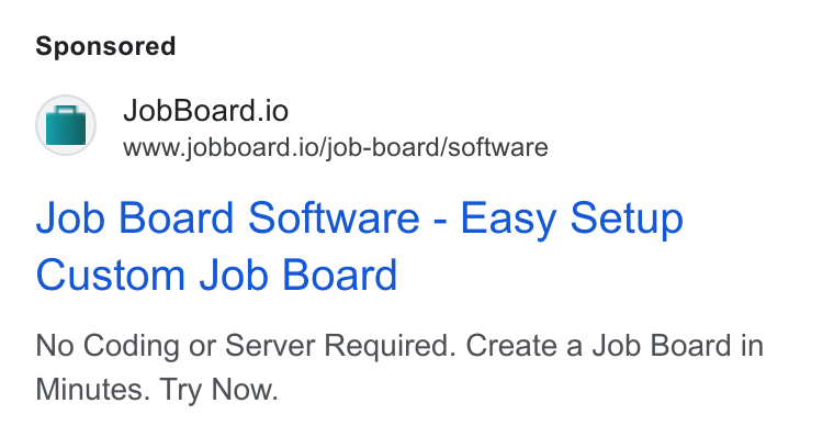 Jobs24 ad on Google Ads: a Job Board.io www.jobboard.io/job-board/software Job Board Software - Easy Setup Custom Job Board No Coding or Server Required. Create a Job Board in Minutes. Try Now.