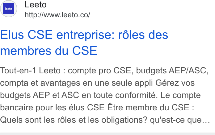 Leeto ad on Google Ads: Elus CSE entreprise: rdles des membres du CSE Tout-en-1 Leeto : compte pro CSE, budgets AEP/ASC, compta et avantages en une seule appli Gérez vos budgets AEP et ASC en toute conformité. Le compte bancaire pour les élus CSE Etre membre du CSE : Quels sont les rdles et les obligations? qu'est-ce que...