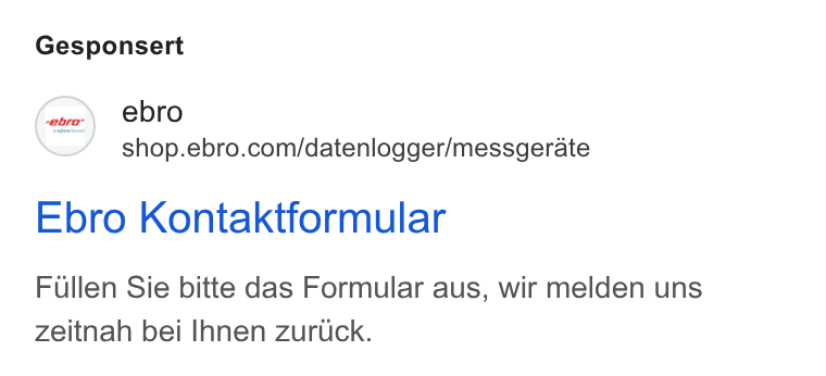 Xylem ad on Google Ads: Gesponsert Ebro Kontaktformular Fullen Sie bitte das Formular aus, wir melden uns zeitnah bei Ihnen Zurtck.