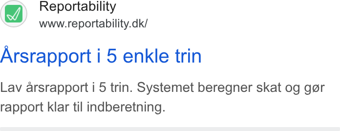 Reportability ad on Google Ads: Arsrapport i 5 enkle trin Lav arsrapport i 5 trin. Systemet beregner skat og ggr rapport klar til indberetning.