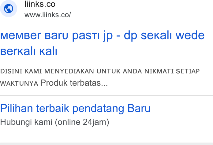 EMR USA ad on Google Ads: www.liinks.co/ Me MBer Baru past jp - dp sekall wede Berkall Kall DISINI KAMI MENYEDIAKAN UNTUK ANDA NIKMATI SETIAP WAKTUNYA Produk terbatas... Pilihan terbaik pendatang Baru Hubungi kami (online 24jam)