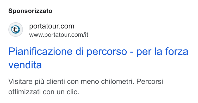 portatour ad on Google Ads: www.portatour.com/it Pianificazione di percorso - per la forza vendita Visitare piu clienti con meno chilometri. Percorsi ottimizzati con un clic.