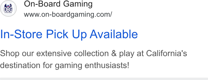 Skedda ad on Google Ads: In-Store Pick Up Available Shop our extensive collection & play at California's destination for gaming enthusiasts!