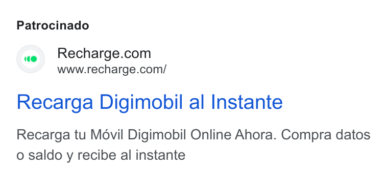 Recharge ad on Google Ads: www.recharge.com/ Recarga Digimobil al Instante Recarga tu Movil Digimobil Online Ahora. Compra datos o saldo y recibe al instante