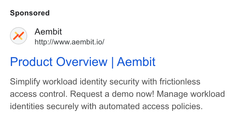 Aembit ad