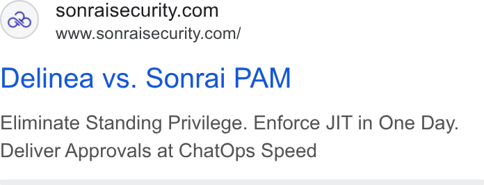 Sonrai Security ad
