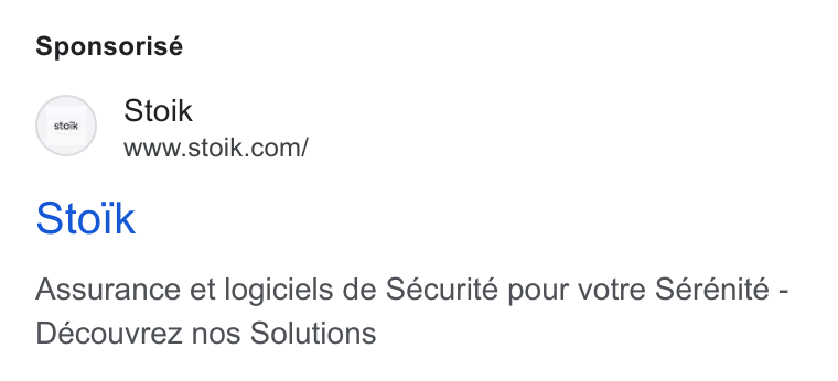Stoïk ad on Google Ads: Sponsorisé Stoik Assurance et logiciels de Sécurité pour votre Sérénité - Découvrez nos Solutions