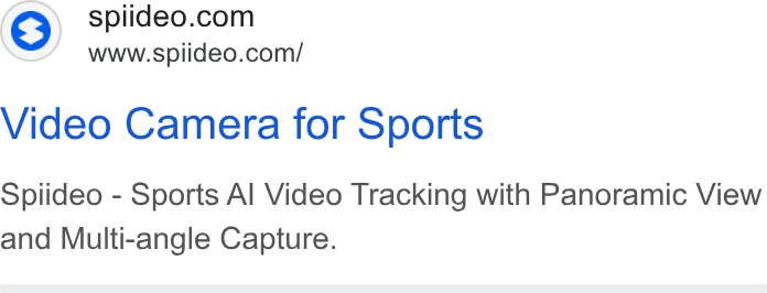 Spiideo ad on Google Ads: www.spiideo.com/ Video Camera for Sports Spiideo - Sports Al Video Tracking with Panoramic View and Multi-angle Capture.