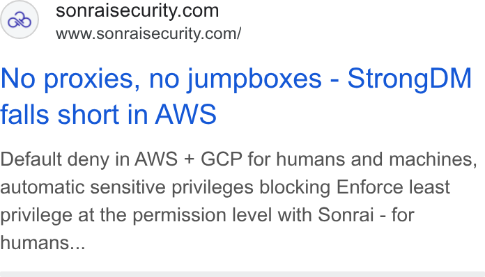 Sonrai Security ad