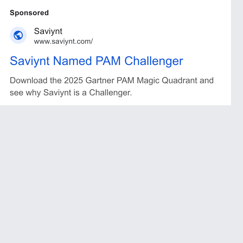 Saviynt ad