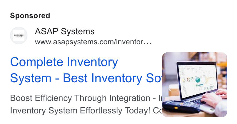 BarCloud ad on Google Ads: Complete Inventory system - Best Inventory So Boost Efficiency Through Integration - Ir. — Inventory System Effortlessly Today! Cam