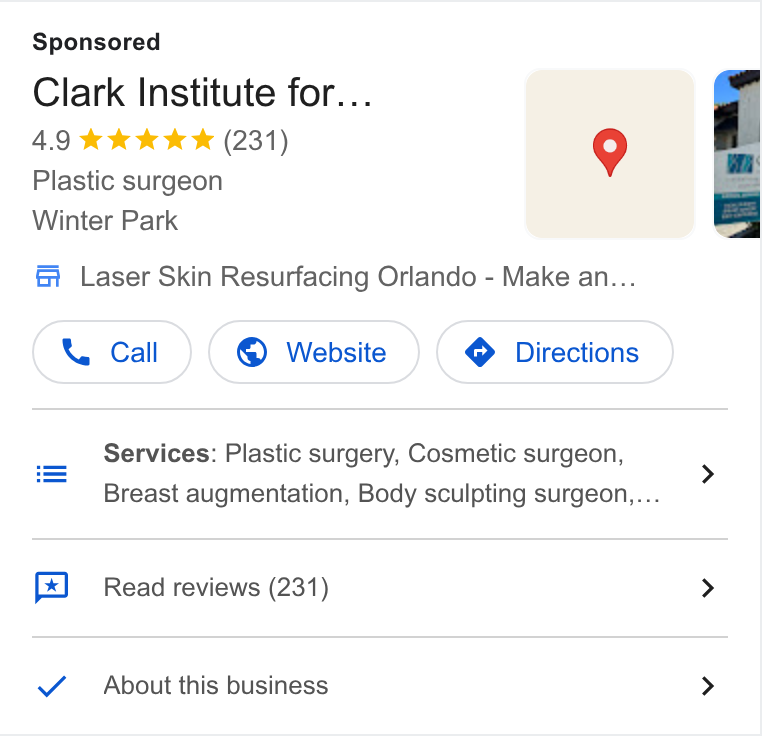 Clark Institute for Aesthetics ad creative