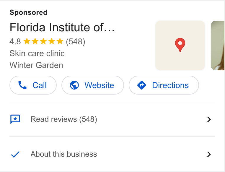 Florida Institute of Dermatology - Winter Garden ad creative