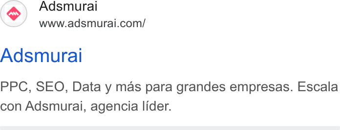 Adsmurai ad on Google Ads: Adsmural PPC, SEO, Data y mas para grandes empresas. Escala con Adsmurai, agencia lider.