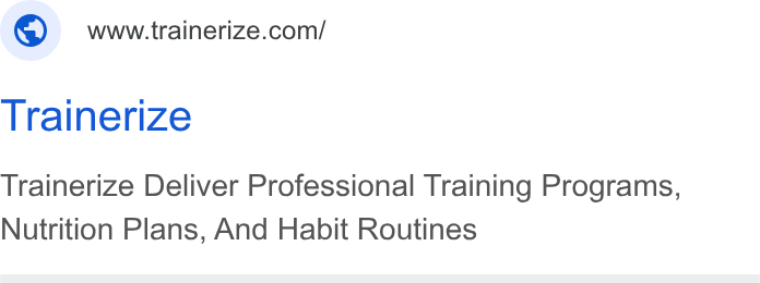 Trainerize ad on Google Ads: Trainerize Trainerize Deliver Professional Training Programs, Nutrition Plans, And Habit Routines