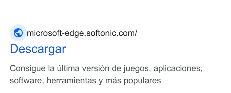 Softonic ad on Google Ads: Descargar Consigue la ultima versién de juegos, aplicaciones, software, herramientas y mas populares