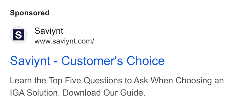 Saviynt ad